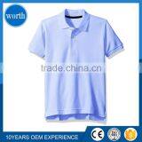 Polo T Shirt White for Man OEM Service With Your Customized Logo thumbnail-5