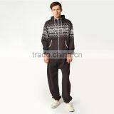 Wholesale High Quality Hooded Pajamas for Men Adult Onesie 100 Cotton thumbnail-1