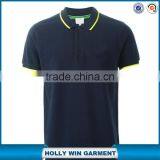 Mens Formal Polo Shirt Design With Yellow Stripe Wholesale China thumbnail-1