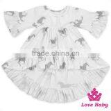 2017 New Children Clothing Dress Short Front Long Back New Model Girl Dress Kids Frock Designs thumbnail-1