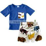 Baby t Shirt Hot Sell Kids Short Sleeve With Shortpants Best Boys Clothes thumbnail-1