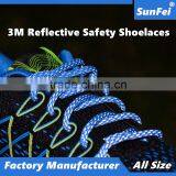 Extra Long Heavy-Duty Reflective Shoelaces for Athletic - Hiking, Work Boot or Skates All Sizes for Night Safe - Mass Production thumbnail-1