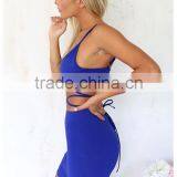 Women's Sexy Triangle Bra Backless Tops Bodycon Mini Skirt Suits Beach Dress thumbnail-3
