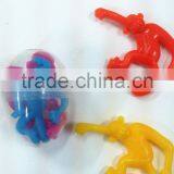 Capsule Toy With TPR Sticky Stretchy Monkey Included Vending Machine Small Plastic Toy