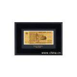 Russia Gold Banknote Wooden Frame thumbnail-1
