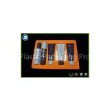 PVC orange color plastic cosmetic packaging , rectangular trays