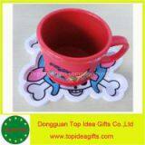 hot sale OEM-factory Embossed / debossed 3D Soft PVC Coaster