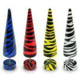 Wholesale ear jewelry acrylic fresh color cheap ear plug fake acrylic ear taper