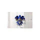 Blue Cool Venetian Jester Mask Brooch / Magnet For Prom Gift thumbnail-1