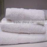 100% Cotton Full White Satin Towel for Luxury Hotel thumbnail-2