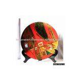 Lacquer Hand Painted Plate thumbnail-1