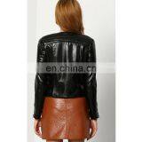 Latest Lady Leather Reflective Original Leather Jacket thumbnail-5