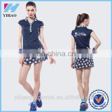 Yihao 2016 Newest fashionable badminton jersey set, jersey designs for badminton wholesale badminton jersey