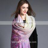 Wool Scarf Lavender Digital Printing thumbnail-2