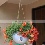 Beautiful Dropshipping Fashion Hanging Plastic Flower Pots Hanging Pots Flower Pot With Hanging Chain Random Color Delivery
