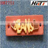 Design Leather Patch With Metal Tag for Jeans