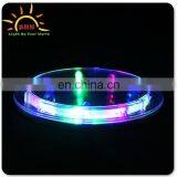 Coaster of LED Flashing Light up Coaster for Bars ,hotel Accessaries LED Glowing Plastic Cup Mat