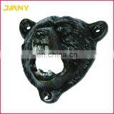 Custom Vintage Cast Iron Wall Mounted Grizzly Bear Teeth Bite Bottle Opener thumbnail-4