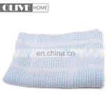 Low Price Cotton Knit Baby Air-conditioner Soft Knitted Throw Muslin Swaddle Blankets Bamboo Blanket for Kids thumbnail-6