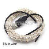 USB String Light 5M 10M Copper Silver Wire Christmas Lights For Holiday Decoration thumbnail-2