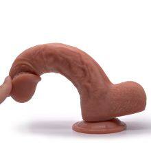 Simulation Penis Liquid Silicone Super Soft Female Masturbation Fake Penis Sex Toy thumbnail-5