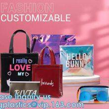 Vinyl Tote Bags Shoulder Handbag,Gym Zippered Tote Bag With Adjustable Shoulder Strap and Wrist Strap for Work Sporting thumbnail-3