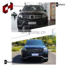 CH Pp Material R Style Bumper Modified Parts Upgrade Car Front Bumper Rear Bumper For Mercedes-Benz GLS X166 16-19 to GLS63 thumbnail-1