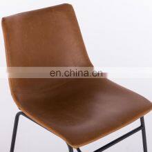 Modern Leisure Industrial PU Leather Dining Chair thumbnail-4
