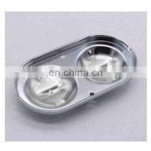 CHROME GM BRAKE MASTER CYLINDER COVER DUAL BAIL BRAKES FOR CHEVY SBC BBC 350 454 COR thumbnail-2