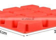 High Quality 6 Cavity BPA-free Rectangular 3D Handle Handmade Bread Cake Silicone Soap Mold thumbnail-2