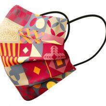 3 Ply Disposable Medical Face Mask Minority Style Red Color CE Marked and Meets the Requirements of EN14683:2019 Type I thumbnail-3