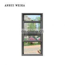 America Standard Vertical Aluminum Single Hung Hurricane Proof Window With Fiberglass