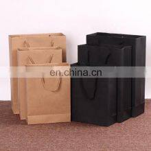 China Factory Wholesale Surface Handling Customized Printed Kraft Paper Bags With Twisted or Flat Handles thumbnail-2