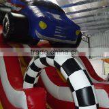 Double Lane Green Inflatable Pool Slide thumbnail-6