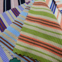 Perennial Supply of a Large Number of Rib Knitted Striped Fabrics thumbnail-1