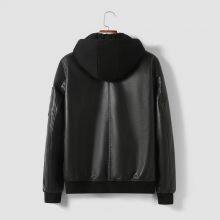 Leather Waterproofing Fashion Color Casual Sports Windproof Men's Long Sleeves Loose Jacket thumbnail-4