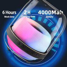 Newset Bluetooth Wireless TWS Mini Portable Speaker With LED Light OEM Logo Surround Subwoofer Speaker thumbnail-4