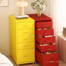 HN-NSD1 Nordic Style Metal Drawer Unit With Wheels, Matte Finish, Smooth Glide Operation, Decorative Office Furniture for Modern Interior thumbnail-1