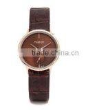 2016 Men Quartz Stainless Steel Back Geniune Leather Wrist Watch thumbnail-3