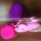 Silicone Made Hello Kitty Purse Shoulder Shopping Bag With Chain thumbnail-5