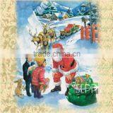 Popular Christmas Design Disposable Paper Napkin Wholesale thumbnail-3