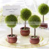 Event Party Supplies of Heart Shaped Green Topiary Tree Place Card Holder Wedding Party Decoration thumbnail-2