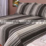 Cheap printed quilt microfiber bedding set