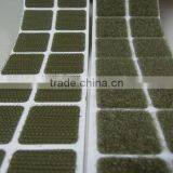 100% Nylon Reusable Round and Square Shape Hook and Loop Tape Back With Gule