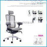 888A Modern Ergonomics High Back Mesh Fabric Office Chair With Aluminum Alloy Five-star Foot Supplier's Choice thumbnail-2