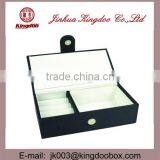 Jinhua Supplier Rectangular Wooden PU Leather Jewellery Display Box thumbnail-1