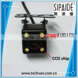 SPD06 Waterproof 4 LED Night Vision Car CCD Rear View Camera Parking Reverse Camera For Auto DVD TFT Parking Monitor Quality Choice