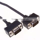 Black 15 Pin VGA to VGA Cable Ends