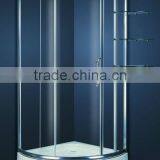 Arc-shape Aluminum Frame Style Sliding Glass Shower Door (KT6021AL) thumbnail-1