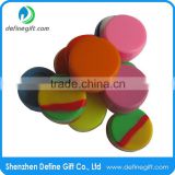 New Customize Colorful Round Silicone Essential Oil Container